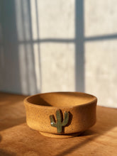 Load image into Gallery viewer, Speckled green glaze cactus clay pot with hole
